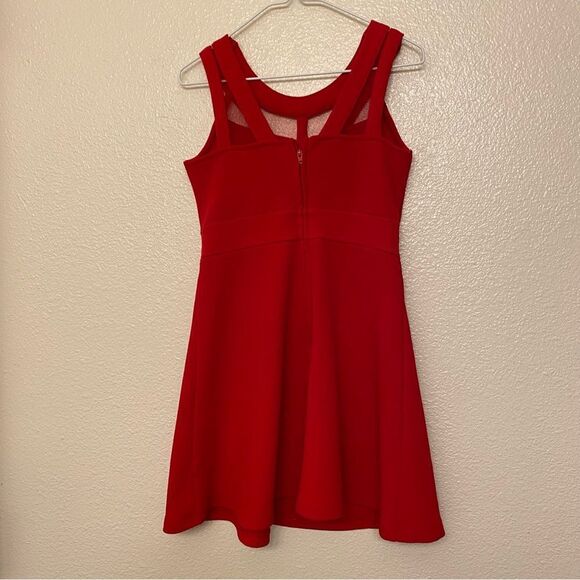 The Children’s Place Girls red dress formal rhinestone beaded collar mesh 6X-7 - Picture 3 of 11